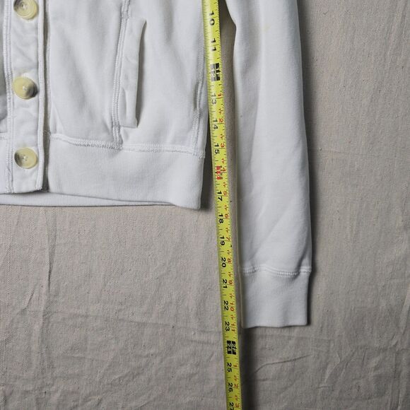 VTG 90s Y2K Abercrombie & Fitch Hoodie Sweatshirt XS Chenille Letters Spell OutA - Picture 5 of 16